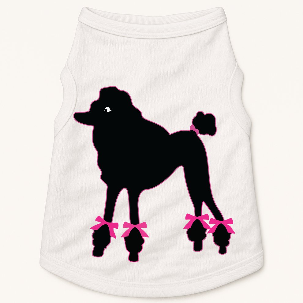 Womens Poodle Skirt 1950s Sock Hop Costume Record Hop Dance Doggie Tank