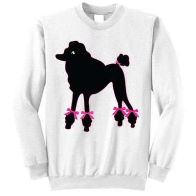 Womens Poodle Skirt 1950s Sock Hop Costume Record Hop Dance Sweatshirt