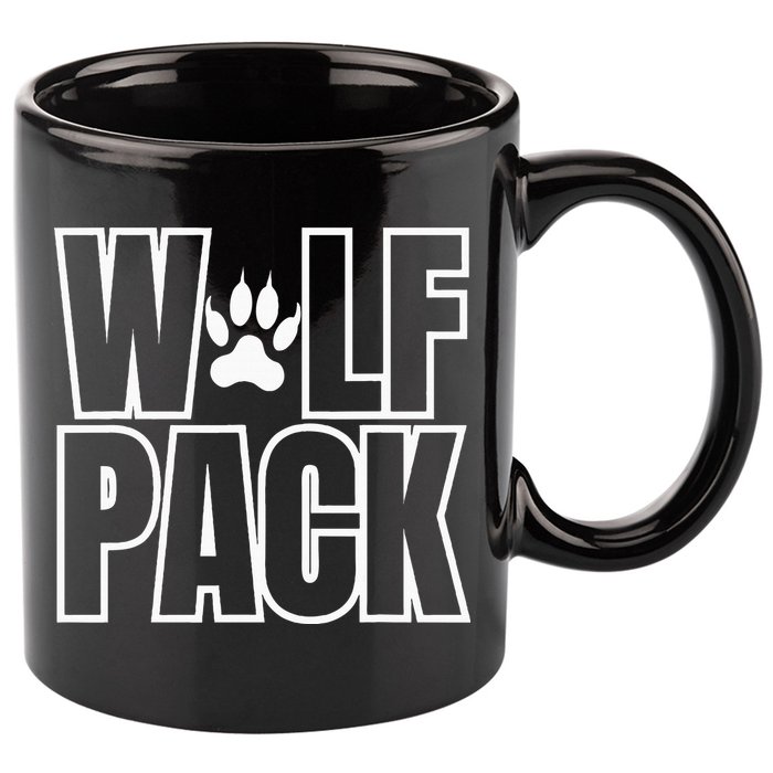 Wolf Pack Sport Teams 11oz C Handle Ceramic Mug