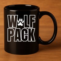 Wolf Pack Sport Teams 11oz C Handle Ceramic Mug