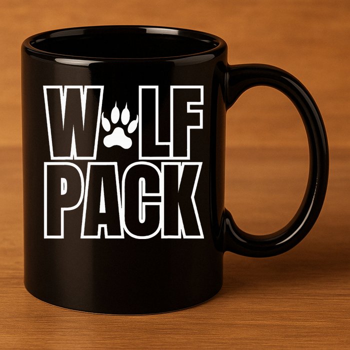 Wolf Pack Sport Teams 11oz C Handle Ceramic Mug