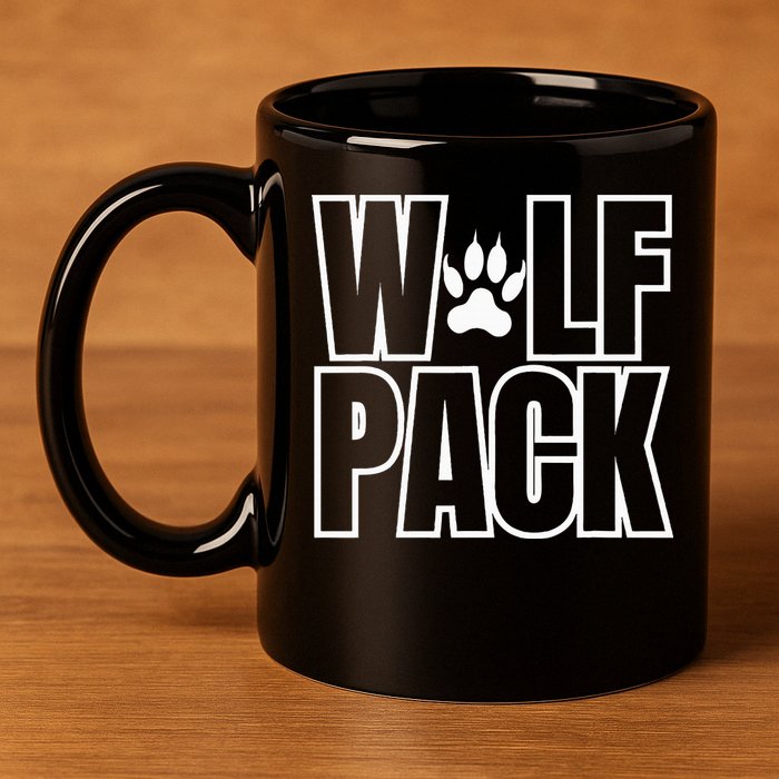 Wolf Pack Sport Teams 11oz C Handle Ceramic Mug