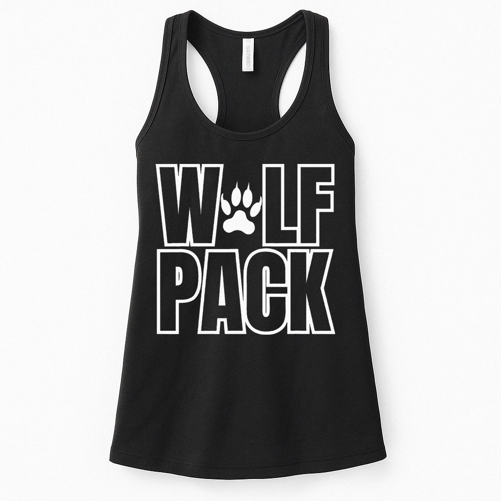 Wolf Pack Sport Teams Womens Tank Top