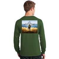 Warship Postage Stamp Front And Back Print Go F Yourself Long Sleeve Shirt