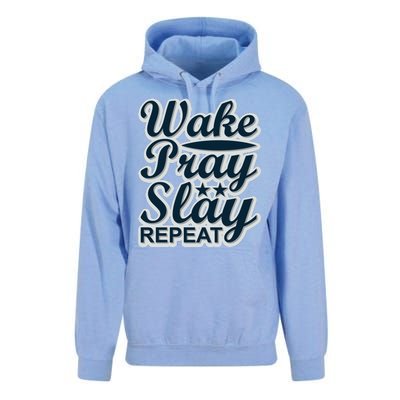 Wake Pray Slay Repeat Unisex Surf Hoodie