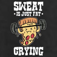Workout Pizza Sweat Is Just Fat Crying Gift 11oz C Handle Ceramic Mug