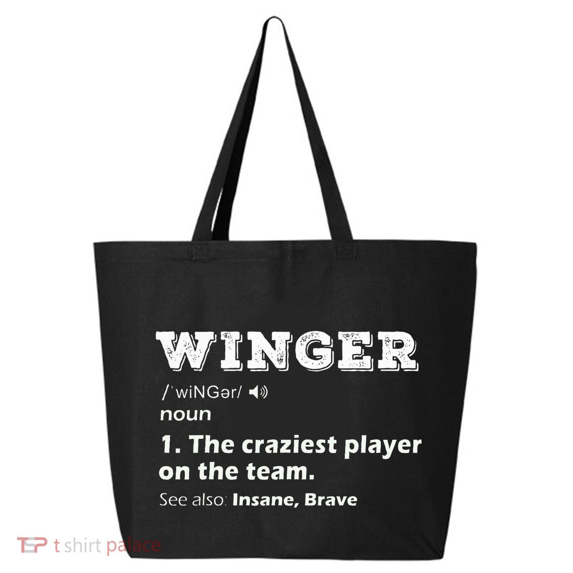 Winger Position Soccer Player Football Rugby Hockey Gifts 25L Jumbo Tote