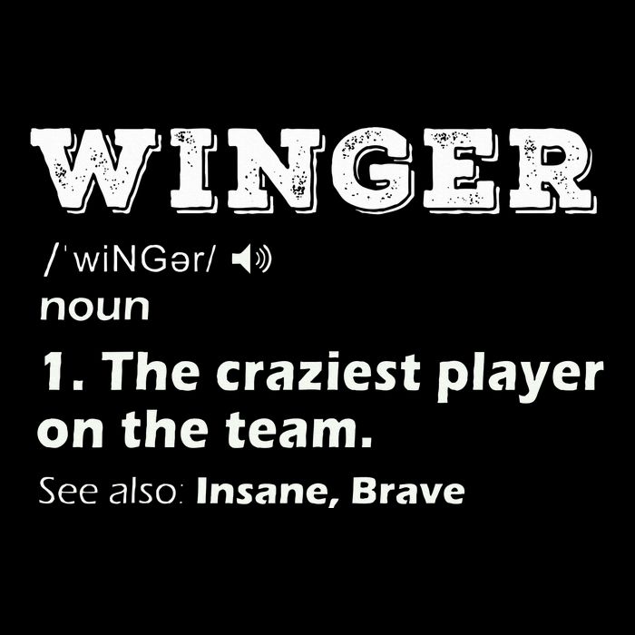 Winger Position Soccer Player Football Rugby Hockey Gifts Baby Bodysuit