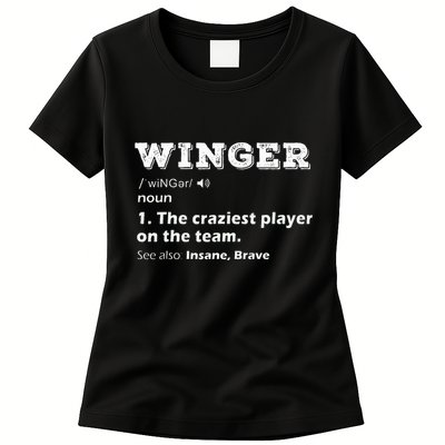 Winger Position Soccer Player Football Rugby Hockey Gifts Womens T-Shirt