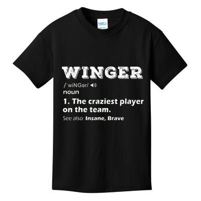 Winger Position Soccer Player Football Rugby Hockey Gifts Kids T-Shirt