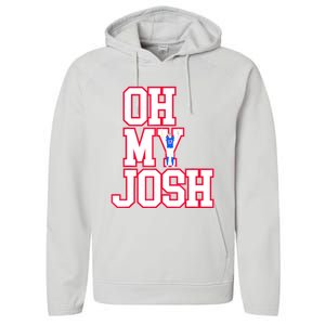 WNY Pride Shirt Oh My Josh Performance Fleece Hoodie