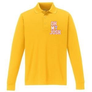 WNY Pride Shirt Oh My Josh Performance Long Sleeve Polo