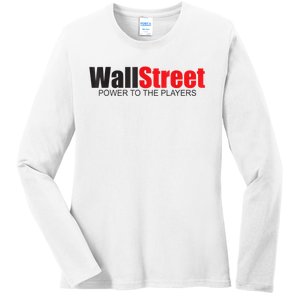 Wallstreet Power To The Players Ladies Long Sleeve Shirt