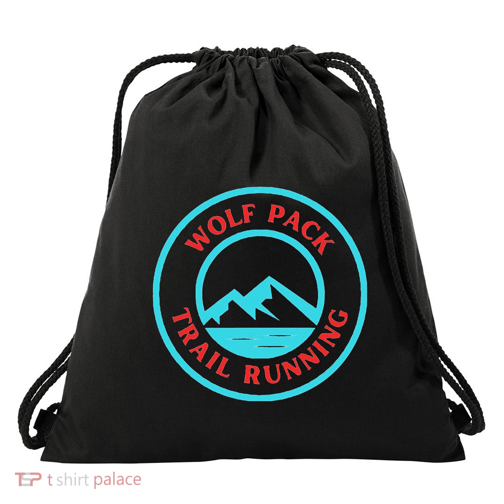 Wolf Pack Trail Running Drawstring Bag