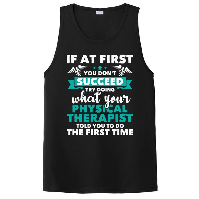 What Physical Therapist Told You Physical Theraphy PT PosiCharge Competitor Tank