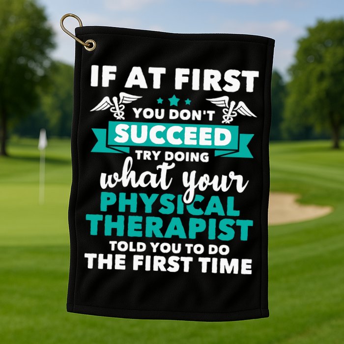 What Physical Therapist Told You Physical Theraphy PT Golf Towel