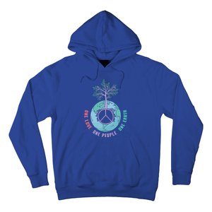 World Peace Tree Love People Earth Day 60s 70s Hippie Retro Great Gift Hoodie