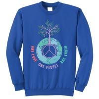 World Peace Tree Love People Earth Day 60s 70s Hippie Retro Great Gift Sweatshirt