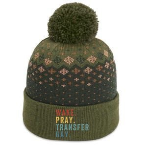 Wake & Pray Transfer Day Embryo Transfer Day Ivf Pregnancy The Baniff Cuffed Pom Beanie