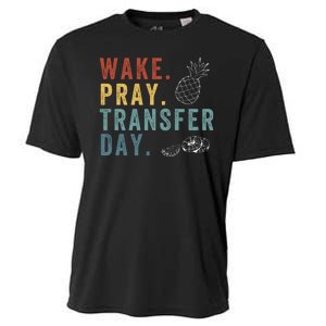 Wake Pray Transfer Day Embryo Transfer Day Ivf Pregnancy Cooling Performance Crew T-Shirt