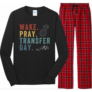 Wake Pray Transfer Day Embryo Transfer Day Ivf Pregnancy Long Sleeve Pajama Set