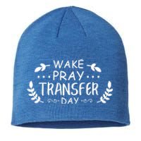 Wake Pray Transfer Day Ivf Fertilization Infertility Gift Sustainable Beanie