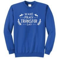 Wake Pray Transfer Day Ivf Fertilization Infertility Gift Tall Sweatshirt