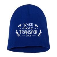 Wake Pray Transfer Day Ivf Fertilization Infertility Gift Short Acrylic Beanie