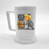 Womens Prison Trump Presidential Library Funny Anti Trump Beer Stein