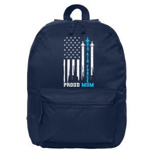 Womens Proud US Air Force Mom Rocket America Flag Mother's Day 16 in Basic Backpack