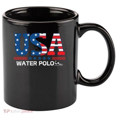 Water Polo United States Flag Usa Team Sport Water Polo 11oz C Handle Ceramic Mug