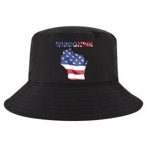 Wisconsin Proud United States America Patriot Flag Us Pride Funny Gift Cool Comfort Performance Bucket Hat