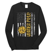 Water Polo Usa Flag Goalie Sportsmen Goalkeeper Long Sleeve Shirt