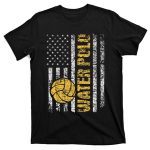 Water Polo Usa Flag Goalie Sportsmen Goalkeeper T-Shirt