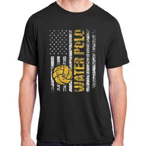 Water Polo Usa Flag Goalie Sportsmen Goalkeeper Adult ChromaSoft Performance T-Shirt