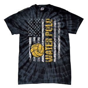 Water Polo Usa Flag Goalie Sportsmen Goalkeeper Tie-Dye T-Shirt