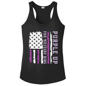 Wear purple up for military month of the military child Ladies PosiCharge Competitor Racerback Tank