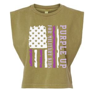 Wear purple up for military month of the military child Garment-Dyed Women's Muscle Tee