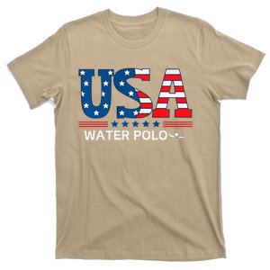 Water Polo United States Flag Usa Team Sport Water Polo T-Shirt