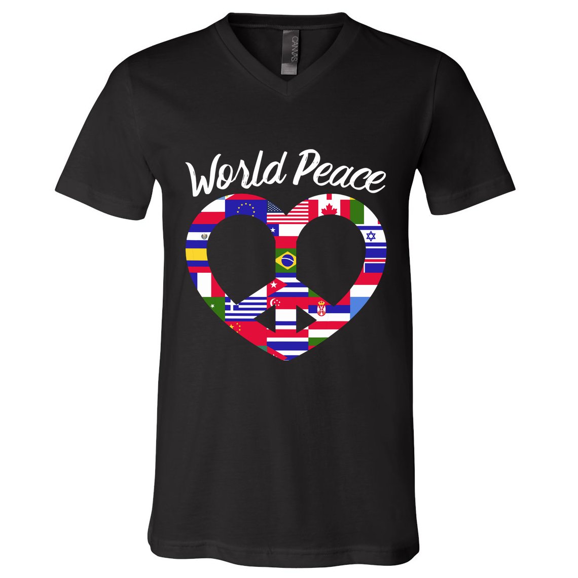 World Peace United Countries International Day Of Peace V-Neck T-Shirt