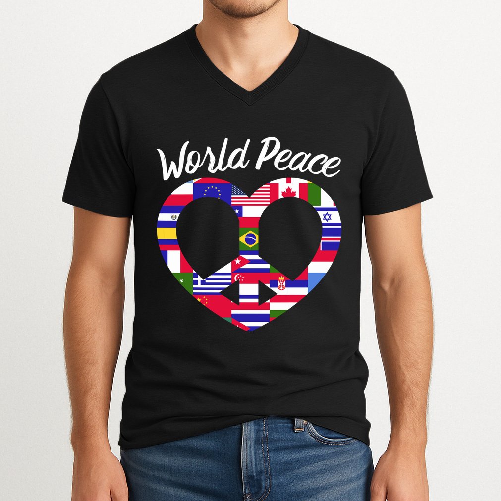 World Peace United Countries International Day Of Peace V-Neck T-Shirt
