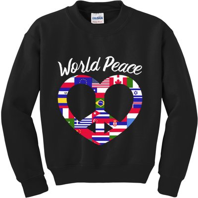 World Peace United Countries International Day Of Peace Kids Sweatshirt
