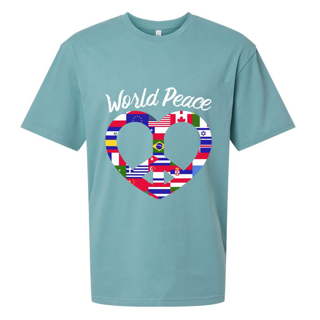 World Peace United Countries International Day Of Peace Sueded Cloud Jersey T-Shirt