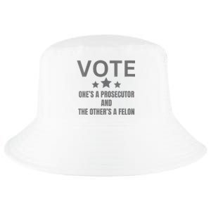 Wo Prosecutor Versus Felon Voter Funny Political Cool Comfort Performance Bucket Hat