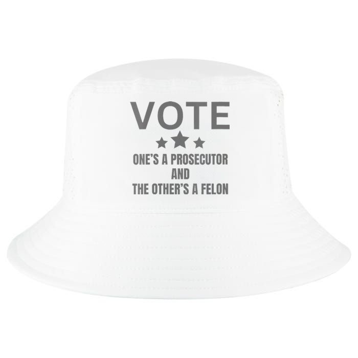 Wo Prosecutor Versus Felon Voter Funny Political Cool Comfort Performance Bucket Hat