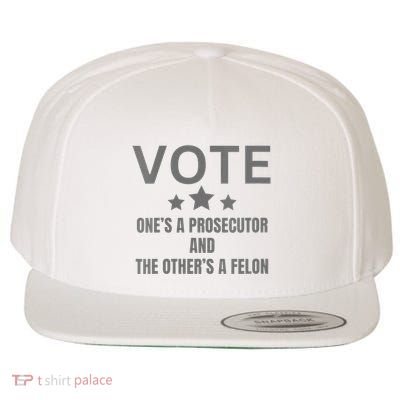 Wo Prosecutor Versus Felon Voter Funny Political Wool Snapback Cap