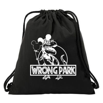 Wrong Park Drawstring Bag