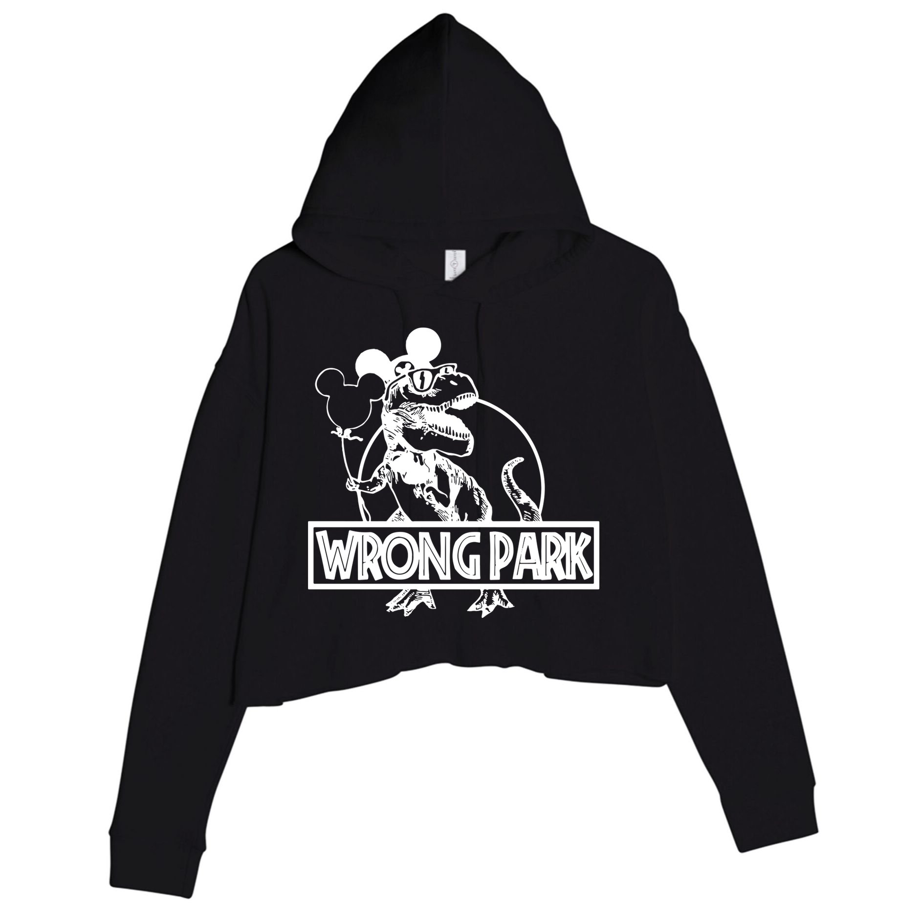 Wrong Park Crop Fleece Hoodie