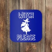 Witch Please! Witches Halloween Modern Gift Coaster