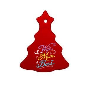 Wo Power Wife Mom Boss Gift Design Mothers Day Gift Ceramic Tree Ornament